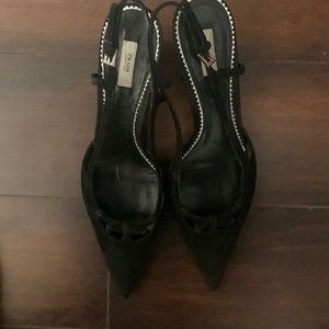 Vintage Dior robe and Prada pumps